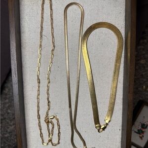 Gold Filled Necklace Set